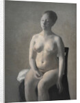 Nude female model, 1889 by Vilhelm Hammershoi