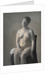 Nude female model, 1889 by Vilhelm Hammershoi