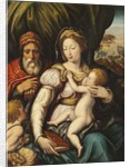 The Holy Family with the Infant St John by Italian School