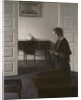Interior with a Lady Reading, c.1900 by Vilhelm Hammershoi