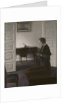 Interior with a Lady Reading, c.1900 by Vilhelm Hammershoi