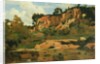 The Red Rocks at Civita Castellana, c.1827 by Jean Baptiste Camille Corot