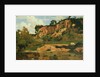 The Red Rocks at Civita Castellana, c.1827 by Jean Baptiste Camille Corot