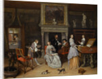Fantasy Interior with Jan Steen and the Family of Gerrit Schouten by Jan Havicksz. Steen