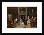 Fantasy Interior with Jan Steen and the Family of Gerrit Schouten by Jan Havicksz. Steen