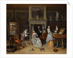 Fantasy Interior with Jan Steen and the Family of Gerrit Schouten by Jan Havicksz. Steen