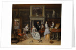 Fantasy Interior with Jan Steen and the Family of Gerrit Schouten by Jan Havicksz. Steen