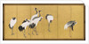 Cranes, An'ei Period, 1772 by Maruyama Okyo