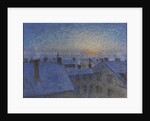 Sunrise over Stockholm rooftops, 1903 by Eugene Jansson