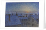 Sunrise over Stockholm rooftops, 1903 by Eugene Jansson