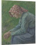 A Seated Peasant Woman, 1885 by Camille Pissarro