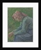 A Seated Peasant Woman, 1885 by Camille Pissarro
