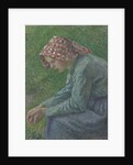 A Seated Peasant Woman, 1885 by Camille Pissarro