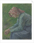 A Seated Peasant Woman, 1885 by Camille Pissarro