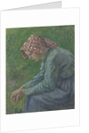 A Seated Peasant Woman, 1885 by Camille Pissarro