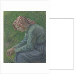 A Seated Peasant Woman, 1885 by Camille Pissarro