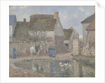 A Pond in Ennery, 1874 by Camille Pissarro