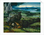 Landscape with St. Jerome, 1516-7 by Joachim Patenier or Patinir
