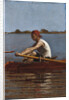 John Biglin in a Single Scull, 1874 by Thomas Cowperthwait Eakins