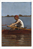 John Biglin in a Single Scull, 1874 by Thomas Cowperthwait Eakins