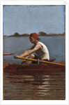 John Biglin in a Single Scull, 1874 by Thomas Cowperthwait Eakins