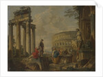 The Coliseum amongst Roman Ruins, c.1730 by Giovanni Paolo Pannini