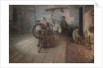 Spinning By Firelight–The Boyhood of George Washington Gray, 1894 by Henry Ossawa Tanner
