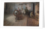 Spinning By Firelight–The Boyhood of George Washington Gray, 1894 by Henry Ossawa Tanner
