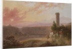 View of Lake Nemi at Sunset, c.1840-50 by Joshua Shaw