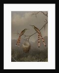 Two Hummingbirds with Their Young, c.1865 by Martin Johnson Heade