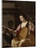 Woman Playing a Lute, 1638 by Jean Daret