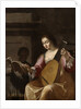 Woman Playing a Lute, 1638 by Jean Daret