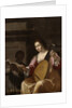 Woman Playing a Lute, 1638 by Jean Daret
