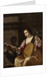 Woman Playing a Lute, 1638 by Jean Daret