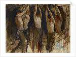 Men at an Anvil, study for The Spirit of Vulcan, c.1904-8 by Edwin Austin Abbey