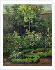 A Rose Garden, 1862 by Camille Pissarro