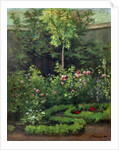 A Rose Garden, 1862 by Camille Pissarro