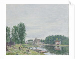 The Matrat Boatyard, Moret-Sur-Loing, Rainy Weather, 1892 by Alfred Sisley