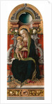 Madonna and Child Enthroned with Donor, 1470 by Carlo Crivelli