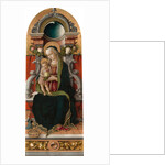 Madonna and Child Enthroned with Donor, 1470 by Carlo Crivelli