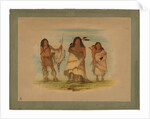 Camanchee Chief, His Wife and a Warrior, 1861 by George Catlin
