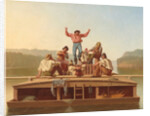 The Jolly Flatboatmen, 1846 by George Caleb Bingham