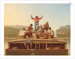 The Jolly Flatboatmen, 1846 by George Caleb Bingham
