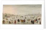 A Scene on the Ice, c.1625 by Hendrik Avercamp
