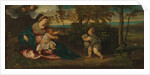 Madonna and Child and the Infant Saint John in a Landscape, 1540-50 by Polidoro Lanzani