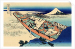 Ushibori in the Hitachi province, c.1830 by Katsushika Hokusai