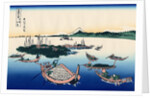 Tsukada Island in the Musashi province, c.1830 by Katsushika Hokusai