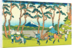 Hodogaya on the Tokaido, c.1830 by Katsushika Hokusai