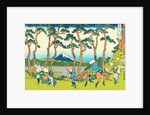 Hodogaya on the Tokaido, c.1830 by Katsushika Hokusai