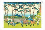 Hodogaya on the Tokaido, c.1830 by Katsushika Hokusai
